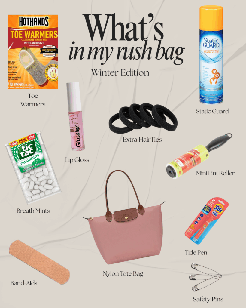 Everything you need for winter 'spring' rush in one bag.
